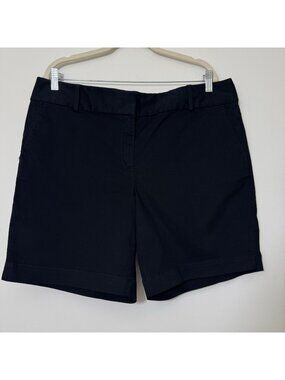 Loft The Rivera Short Women's Size 14 Black Stretch With Pockets New
